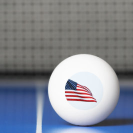 Amerikaanse vlag 2412 pingpongballen