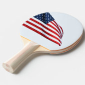 Amerikaanse vlag 2412 tafeltennisbatje (Voorkant Gekanteld)