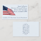 Amerikaanse vlag 2412 visitekaartje (Voorkant / Achterkant)