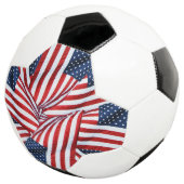 Amerikaanse vlag 2412 voetbal (Drie kwart)