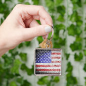 Amerikaanse vlag 2 sleutelhanger (Hand)