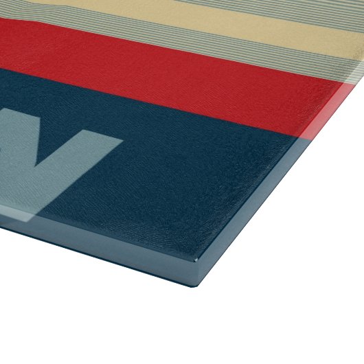 Amerikaanse vlag 2 snijplank (Hoek)