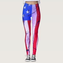 Amerikaanse vlag 4 de dag van de viering van juli leggings