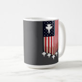 Amerikaanse vlag 4 juli-65079 koffiemok (Voorkant rechts)
