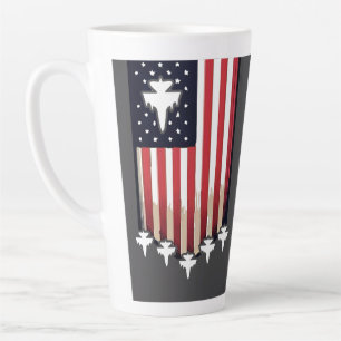 Amerikaanse Vlag 4 juli-65079 Latte Mok