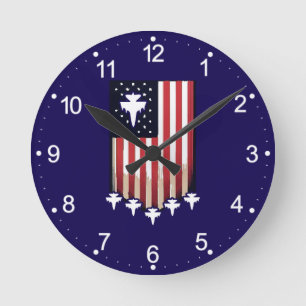 Amerikaanse Vlag 4 juli-65079 Ronde Klok