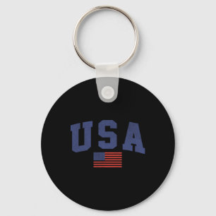 Amerikaanse vlag 4 juli Americana Bold Blue Sleutelhanger