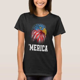 Amerikaanse vlag 4 juli 'Amerika Kale Adelaar USA T-shirt