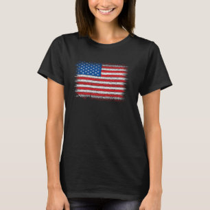 Amerikaanse vlag 4 juli Amerikaanse vlag grappig T-shirt