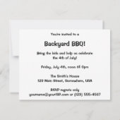  Amerikaanse vlag, 4 juli Kaart (Achterkant)