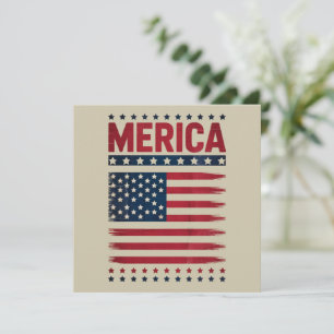 Amerikaanse Vlag 4 juli Merica Kaart