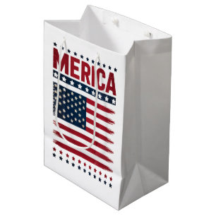 Amerikaanse Vlag 4 juli Merica Medium Cadeauzakje