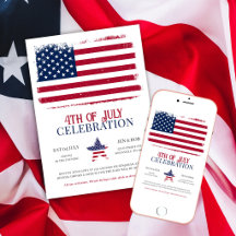 Amerikaanse Vlag 4 juli Patriottisch BBQ-feest