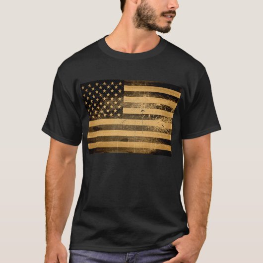 Amerikaanse vlag 4 t-shirt (Voorkant)