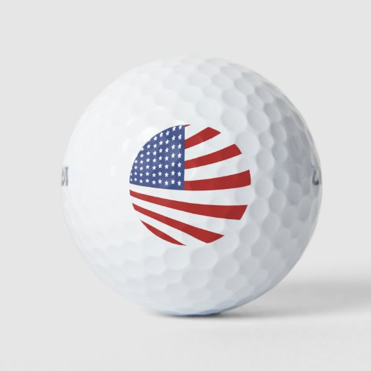 Amerikaanse vlag (4 van juli) golfballen (Voorkant)