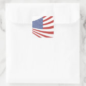 Amerikaanse vlag (4 van juli) vierkante sticker (Tas)