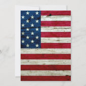 Amerikaanse vlag 4de juli partij nodigt uit kaart (Achterkant)