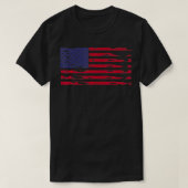 Amerikaanse vlag 4e juli 4e van Ameri T-shirt (Design voorkant)