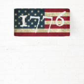 Amerikaanse vlag 4e partij: 1776 juli spandoek (Insitu)