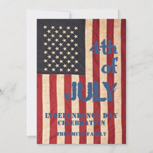 -Amerikaanse vlag 4e van JULY Celebration Kaart