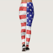  Amerikaanse vlag #5 Leggings (Achterkant)