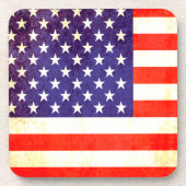 Amerikaanse vlag 6 patriottische onderzetters (Voorkant)