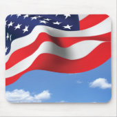 Amerikaanse vlag aan de hemel muismat (Voorkant)
