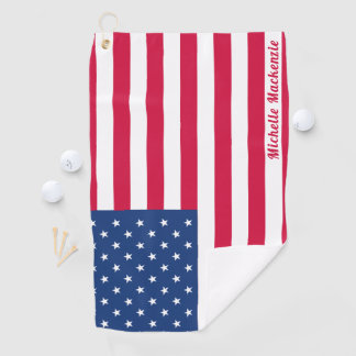 Amerikaanse vlag | Aangepaste Golfhanddoek