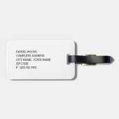  Amerikaanse vlag - Aangepaste naam en adres Bagagelabel (Achterkant horizontaal)