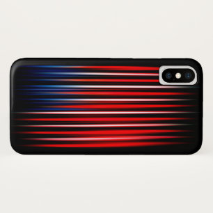 Amerikaanse vlag Abstract gestreept iPhone X Hoesje