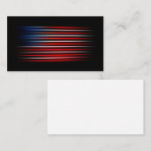 Amerikaanse vlag Abstract gestreept Visitekaartje (Voorkant / Achterkant)