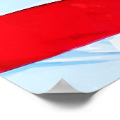 Amerikaanse vlag Abstract impressionisme Poster (Hoek)