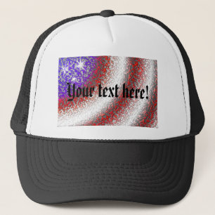 Amerikaanse vlag Abstract Trucker Pet