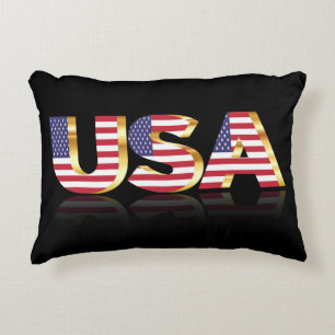 Amerikaanse vlag accent kussen