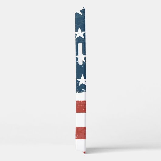 Amerikaanse vlag-achtergrond. Rasterversie. H Case-Mate iPhone Case (Achterkant / Rechts)