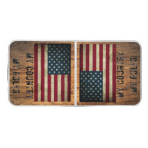Amerikaanse vlag achterpoortje Beer Pong Table