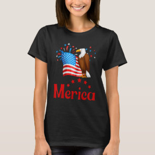 Amerikaanse vlag adelaar glazen t-shirt