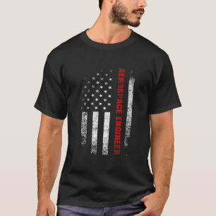  Amerikaanse Vlag Aerospace Engineer Apparel M T-shirt
