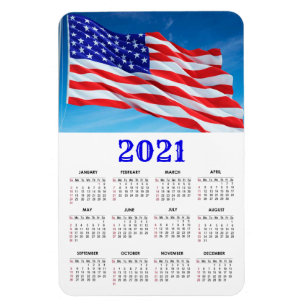 Amerikaanse vlag Agenda patriottisch 2021 Magneet