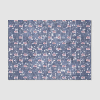 Amerikaanse vlag Aglow, ster spangled tissue papie Tissuepapier