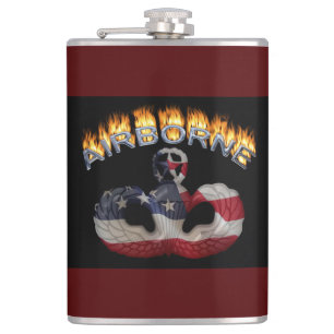 Amerikaanse vlag Airborne Wings Heupfles