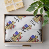 Amerikaanse vlag Airedale Terrier Dog - Cute Tissuepapier (Geschenk)