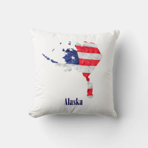 Amerikaanse vlag Alaska Verenigde Staten Kussen