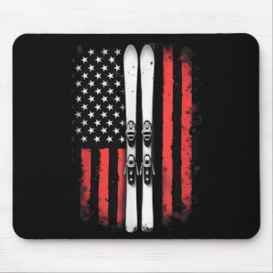 Amerikaanse vlag alpineskiër _5 muismat