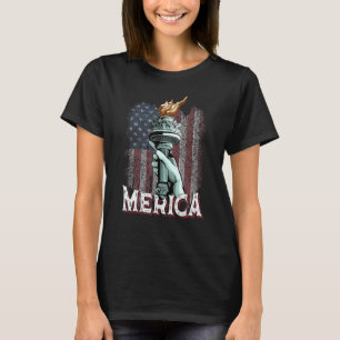 Amerikaanse vlag Amerika juli 4 - 4 juli T-shirt