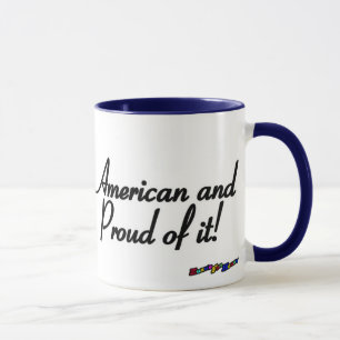 Amerikaanse vlag - Amerikaans en trots. Mok