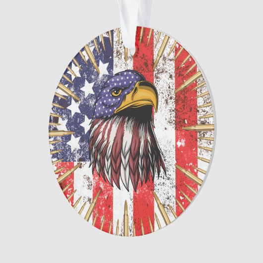 Amerikaanse vlag Amerikaanse adelaar Ornament (voorkant)