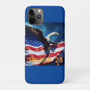 Amerikaanse vlag Amerikaanse adelaar TRUMP 2024 iPhone 11 Pro Hoesje