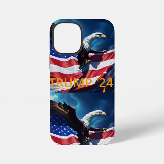 Amerikaanse vlag Amerikaanse adelaar TRUMP 2024 iPhone Hoesje (Achterkant)