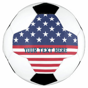 Amerikaanse vlag Amerikaanse Amerikaanse Soccer Fo Voetbal